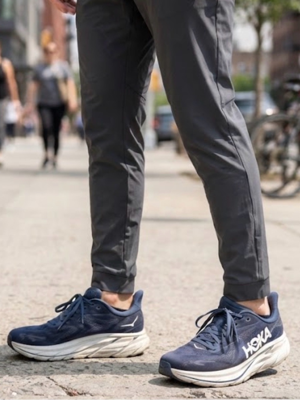 HOKA Clifton 10 Men's Athletic Shoes Navy Blue US 11.5